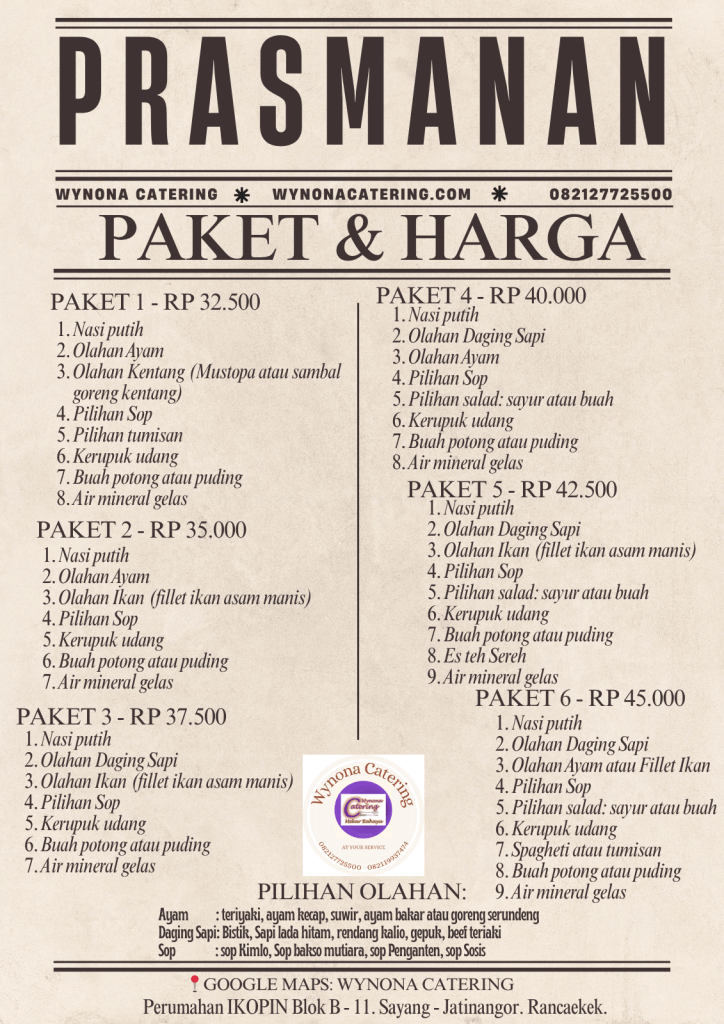 catering jatinangor, catering rancaekek, catering cileunyi, catering tanjungsari, catering cicalengka, prasmanan 